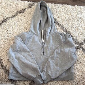 lululemon athletica Scuba Oversized Cropped Gray Hoodie